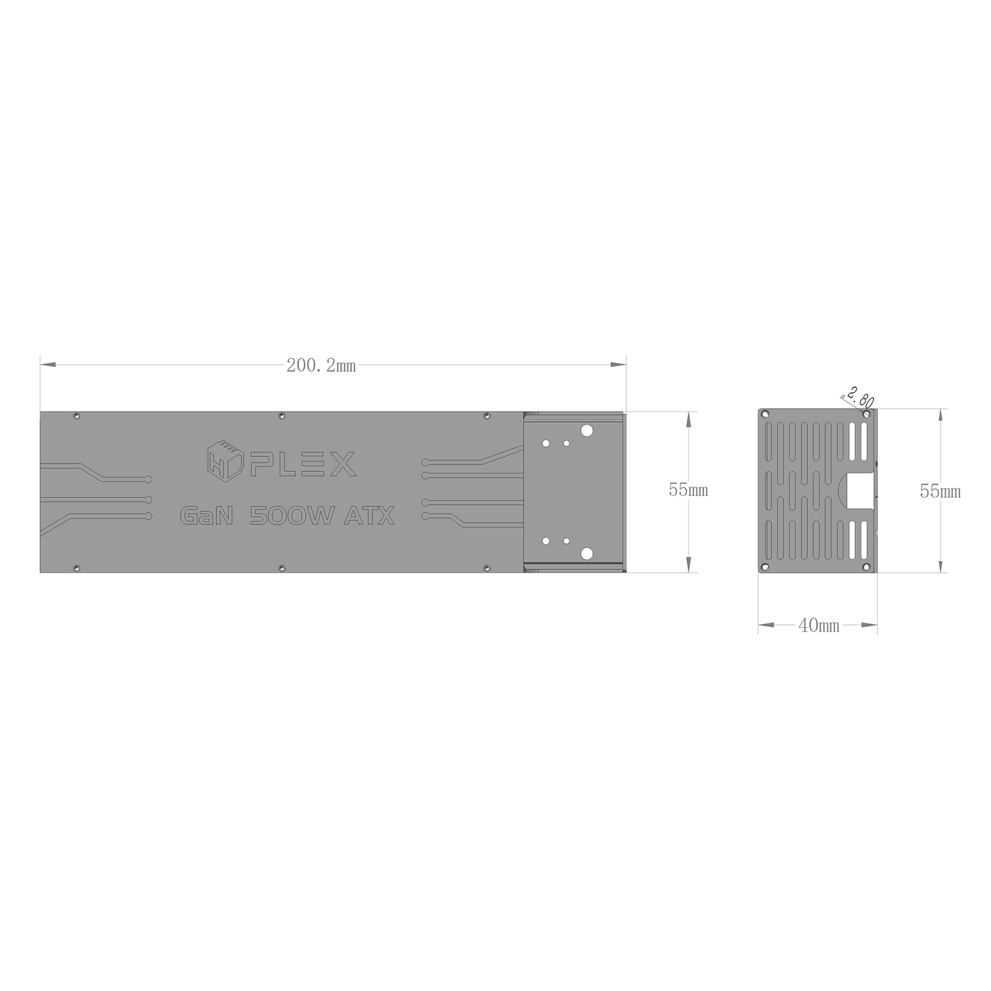 HDPLEX 500W ATX Power Supply